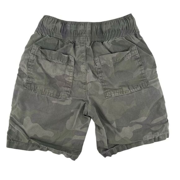 Cat & Jack Boys Camo Cargo Shorts Size S (6/7) Pull-On Drawstring Knee Length - Picture 2 of 10